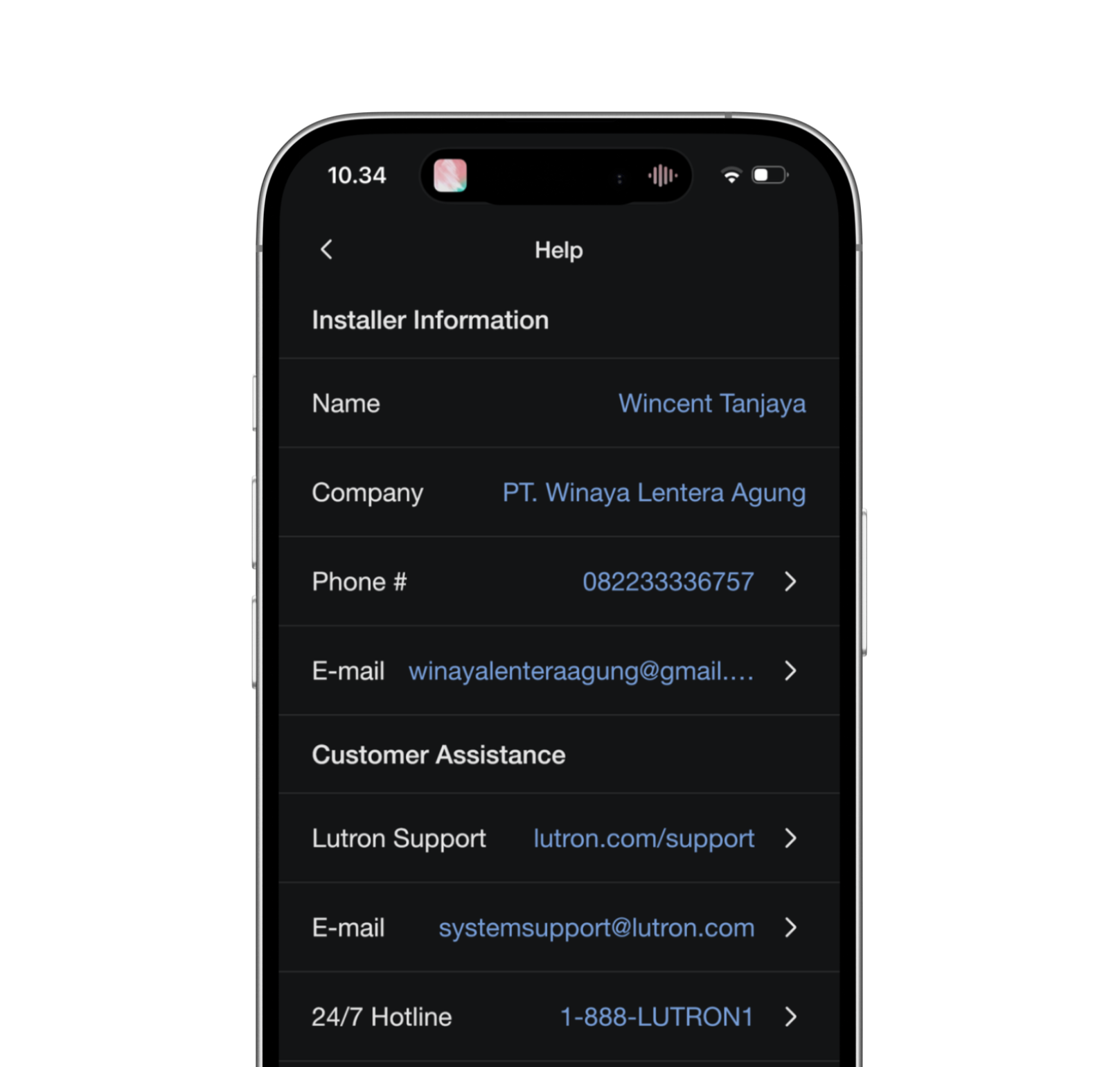 Lutron Support